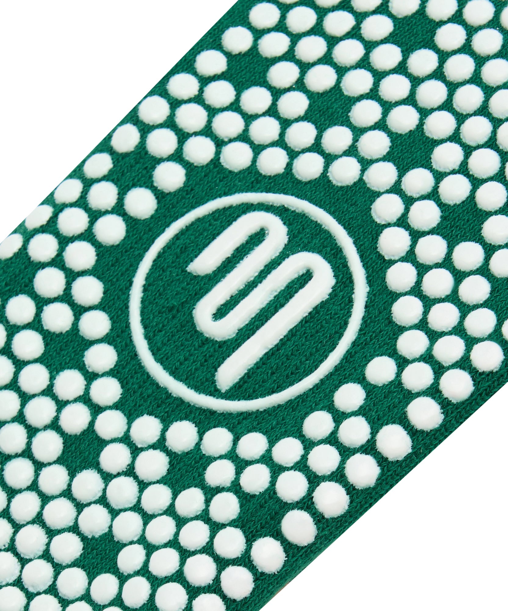 Crew Non Slip Grip Socks - Emerald Rose Stripe